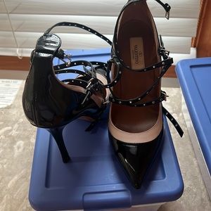 Valentino ankle strap shoes. Worn once, good condition.